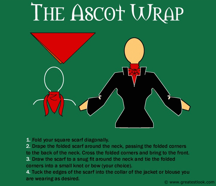 How to Tie a Scarf into a Ladies Ascot - Howcast